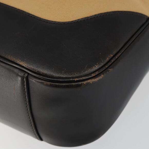 GUCCI Bamboo Web Sherry Line Bag Canvas 2way Beige 001 4058 1705 Auth 142842 - Picture 10 of 16